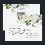 CreamyFloral Eucalyptus Script Calligraphy Wedding セーブザデート<br><div class="desc">CreamyFloral Eucalyptus Script Calligraphy Wedding Invitation Save the Date Invitation.
To be completed with your details easily and quickly. If you want to change the font style,  color or text placement. simply click the "Customize Further" button.</div>