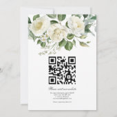 CreamyFloral Eucalyptus Script Calligraphy Wedding 招待状 (裏面)