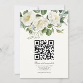 CreamyFloral Eucalyptus Script Calligraphy Wedding 招待状 (裏面)