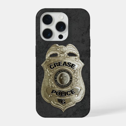 Crease Police (Hockey Goalie) iPhoneケース (裏面)