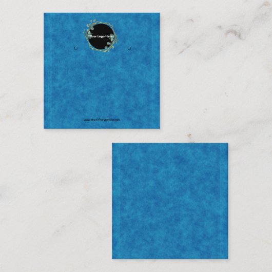 Creat Your Custom Logo Earring Display Card スクエア名刺 (正面/裏面)