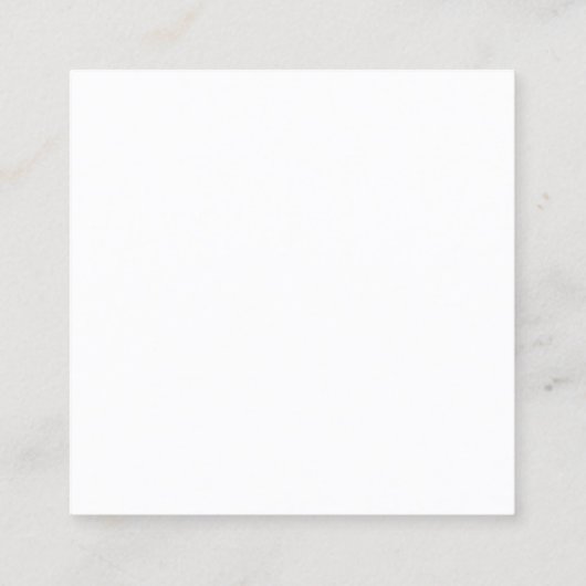 Creat Your Custom Logo Earring Display Card スクエア名刺 (裏面)