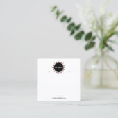 Creat Your Custom Logo Earring Display Card  スクエア名刺 (スタンド正面)