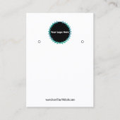 Creat Your Custom Logo Earring Display Card  名刺 (正面)