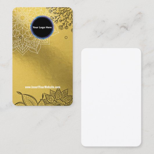 Creat Your Custom Logo Earring Display Card  名刺 (正面/裏面)