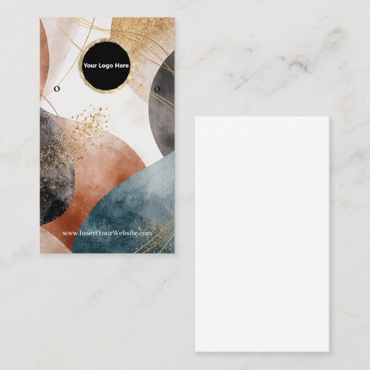 Creat Your Custom Logo Earring Display Card  名刺 (正面/裏面)