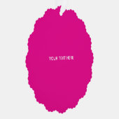 Creat Your Own Megenta Invitation Postcard オーナメントカード (右)