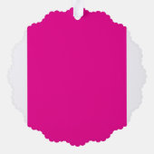 Creat Your Own Megenta Invitation Postcard オーナメントカード (裏面)