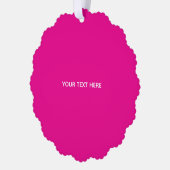 Creat Your Own Megenta Invitation Postcard オーナメントカード (左)