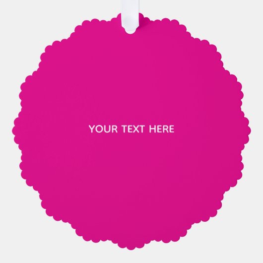 Creat Your Own Megenta Invitation Postcard オーナメントカード (正面)