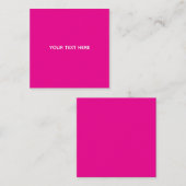 Creat Your Own Megenta Invitation Postcard コーリングカード (正面/裏面)