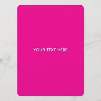 Creat Your Own Megenta Invitation Postcard プログラム