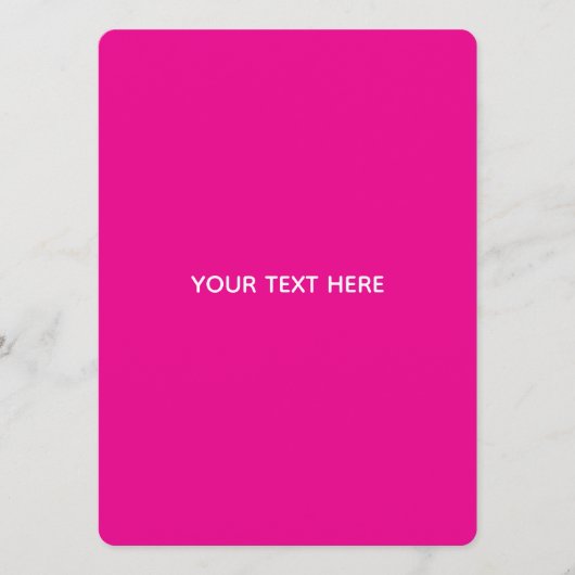 Creat Your Own Megenta Invitation Postcard プログラム (正面)