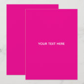 Creat Your Own Megenta Invitation Postcard プログラム (正面/裏面)