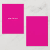 Creat Your Own Megenta Invitation Postcard 割引カード (正面/裏面)