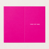 Creat Your Own Megenta Invitation Postcard 名刺 (外部フラット)