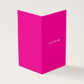 Creat Your Own Megenta Invitation Postcard 名刺 (外部)