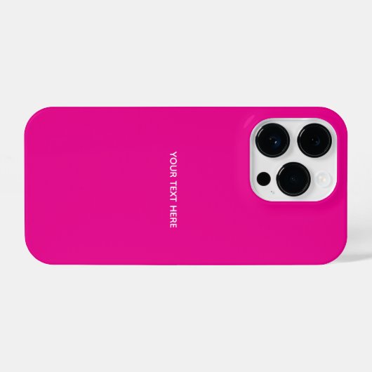 Creat Your Own Megenta Invitation Postcard iPhoneケース (裏面横)