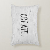 CREATE文字オン樺の木ツリーアクセントピロー アクセントクッション (正面(垂直))