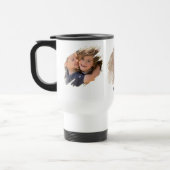 Create カスタム Photo and文字スチールホワイトコミューター トラベルマグ (左)