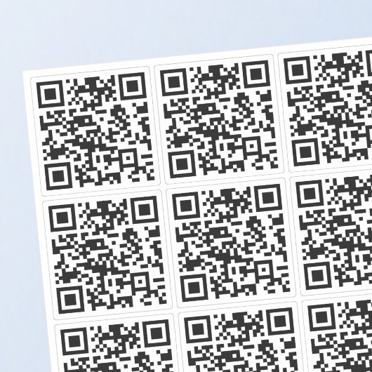 Create 9 Scannable QR Codes | Transparent シール