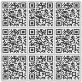 Create 9 Scannable QR Codes | Transparent シール (正面)
