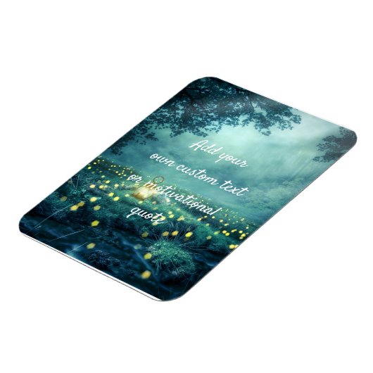 Create A カスタム Glowworm Forest(引用文の作成) マグネット (左側)