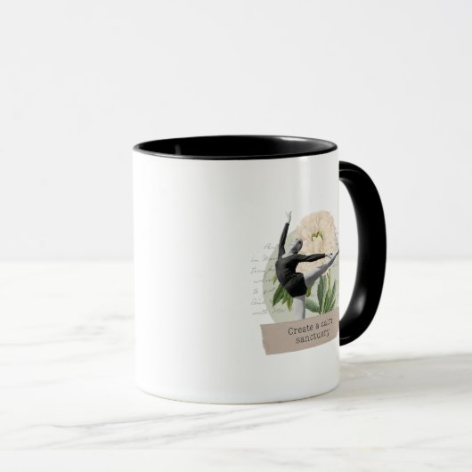 "Create a calm sanctuary" mug マグカップ (正面右)