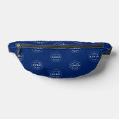 Create a Custom Navy Fanny Pack with Logo Pattern ファニーパック (レイダウン)