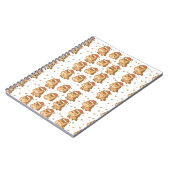 Create a cute horse wearing a tiny Christmas hat ノートブック (左側)