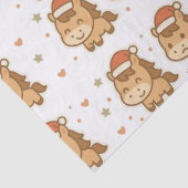 Create a cute horse wearing a tiny Christmas hat 薄葉紙 (詳細)