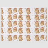 Create a cute horse wearing a tiny Christmas hat 薄葉紙 (正面)