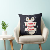Create a Penguin Quote クッション (椅子)