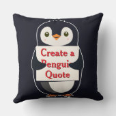 Create a Penguin Quote クッション (裏面)