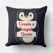 Create a Penguin Quote クッション (正面)