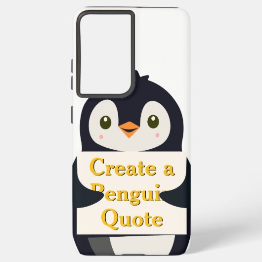 Create a Penguin Quote Samsung Galaxyケース (裏面)