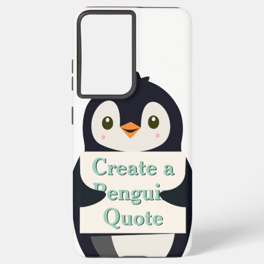 Create a Penguin Quote Samsung Galaxyケース (裏面)