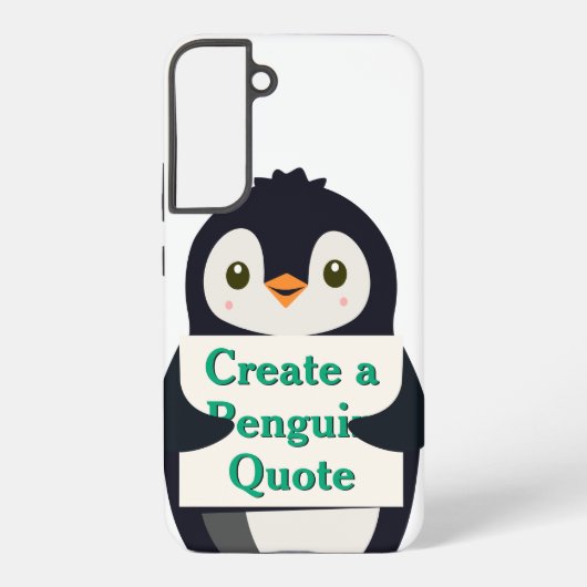 Create a Penguin Quote Samsung Galaxyケース (裏面)