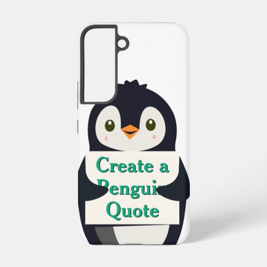 Create a Penguin Quote Samsung Galaxyケース (裏面)