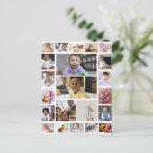 Create a Personalized 22-Image Collage Poster ポストカード (スタンド正面)