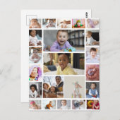 Create a Personalized 22-Image Collage Poster ポストカード (正面/裏面)