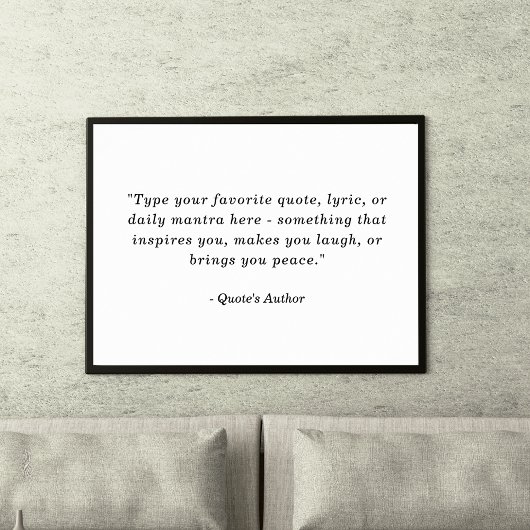 Create a Poster with Your Own | Favorite Quote ポスター