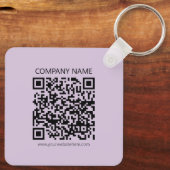 Create a QR Code | Pale Lavender Violet キーホルダー (裏面)
