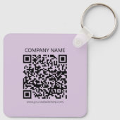 Create a QR Code | Pale Lavender Violet キーホルダー (裏面)