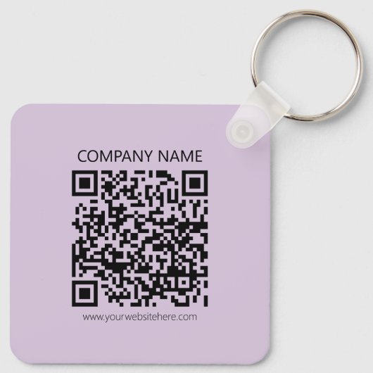 Create a QR Code | Pale Lavender Violet キーホルダー (裏面)