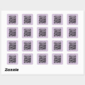 Create a QR Code | Pale Lavender Violet スクエアシール (シート)