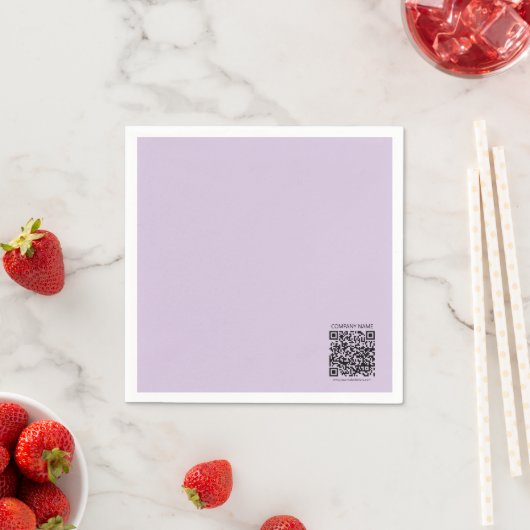 Create a QR Code | Pale Lavender Violet スタンダードカクテルナプキン (インサイチュ)