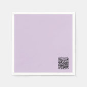 Create a QR Code | Pale Lavender Violet スタンダードカクテルナプキン (正面)