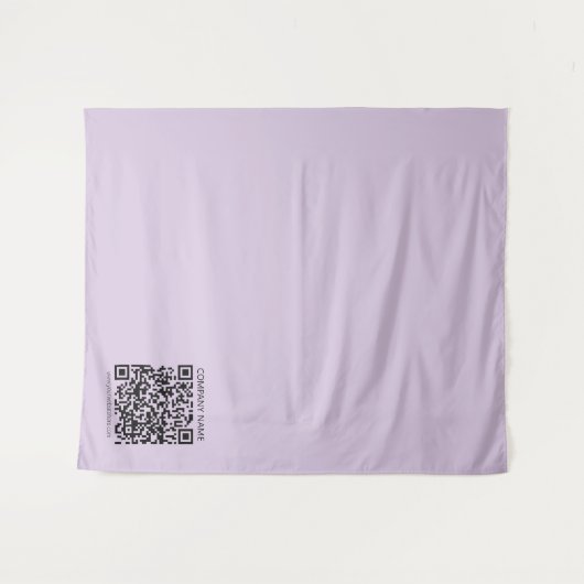 Create a QR Code | Pale Lavender Violet タペストリー (正面(横))