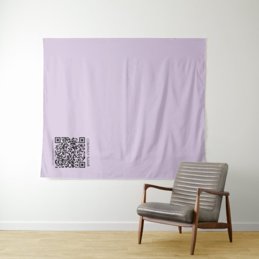 Create a QR Code | Pale Lavender Violet タペストリー (インサイチュ(横))
